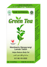 Green Tea Herbal Diet Pill 18 Capsules | Helps Reduce Body Fat and Lose Weight