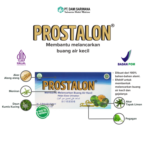 Obat Herbal PROSTALON Strip (30 Kapsul) Memelihara Kesehatan Prostat