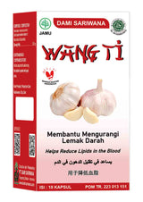 Wang Ti Herbal Medicine 18 Capsules | Garlic Capsules Lower Cholesterol, Blood Fat, Hypertension, and Maintain Heart Health