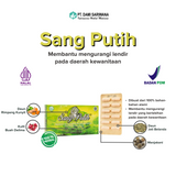 SANG PUTIH Herbal Medicine 12 Capsules Reduces Itching and Unpleasant Odor in the Feminine Area