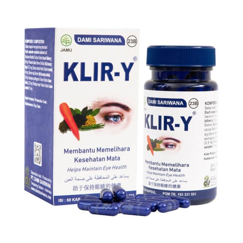 Suplemen Herbal KLIR Y 60 Kapsul Wortel Vitamin Mata Sehat
