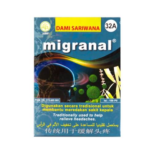 Obat Herbal MIGRANAL 100 Pil Meredakan Sakit Kepala